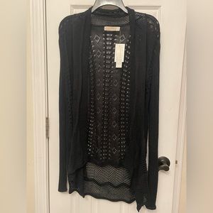 Christina open cardigan, mid-length, size M, NWT
